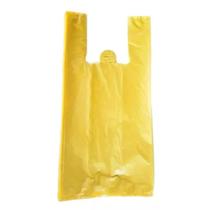 1KG Sacolas Plásticas Reciclada Reforçada Amarela 50x60