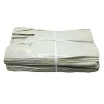 1KG Sacolas Plásticas Reciclada Reforçada Branca 40x50
