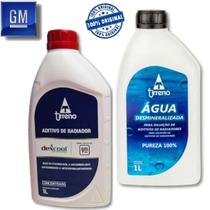1L Aditivo para Radiador Líquido de arrefrecimento Orgânico Original GM Dexcool Laranja Concentrado Tirreno + 1L Àgua Desmineralizada