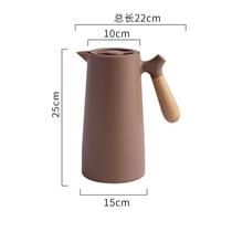 1L de café térmico Carafe Double Walled Vacuum Coffee preto 1L de café térmico Carafe Double Walled Vacuum Coffee preto