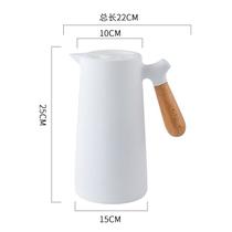 1L de café térmico Carafe Double Walled Vacuum Coffee preto