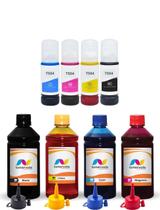 1L de Tinta e Refil Compatível Para Epson L4150 de 250ml