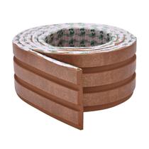 1M Painel Ripado Eva Laminado Autocolante 10Cm Urban Bronze