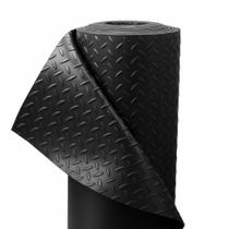 1m Piso Tipo Diamante 3mm x 1mt Durabilidade Mglasto 100% borracha
