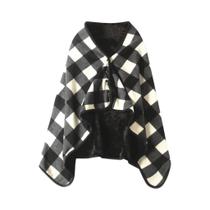 1pc cobertores vestíveis xale cobertor flanela preguiçoso casual cobertor de escritório