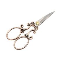 1pc estilo europeu do vintage bordado tesoura diy artesanal clássico tesoura acessórios de costura