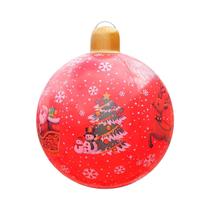 1pc inflável ornamentos de natal bolas grandes infláveis do feriado do pvc bola decorada