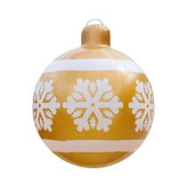 1pc inflável ornamentos de natal bolas grandes infláveis do feriado do pvc bola decorada