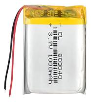 (1pc) Pilha Bateria 2fios 3,7v 1000mah 8mmx30mmx40mm Nova (1pc) Pilha Bateria 2fios 3,7v 1000mah 8mmx30mmx40mm Nova