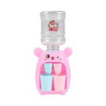 1Pcs Rosa Cozinha Simulação Brinquedo Crianças Kid Role Play Mini Double Headed Water Dispenser