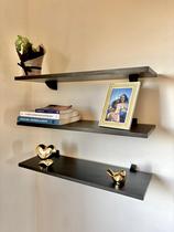 1Prateleira MDF Branco Multiuso com Suporte Bico Tucano 60x20