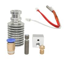 1Set V5 J Head Hotend Extruder Kit Hot End para impressora 3D Anycubic I3 Me-ga - Prata