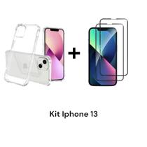 1UN Capa Capinha Anti Impacto + 2UN Películas 3D De Vidro Para Iphone 13 1UN Capa Capinha Anti Impacto + 2UN Películas 3D De Vidro Para Iphone 13