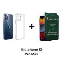 1UN Capa Capinha Anti Impacto + 2UN Películas Fosca Anti Espião Para Iphone 13 PRO MAX