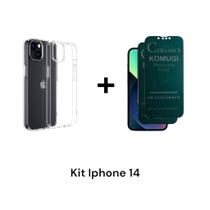 1UN CapaAnti Shock Transparente + 2UN Película 9D Fosca Privacidade Para Iphone 14 1UN CapaAnti Shock Transparente + 2UN Película 9D Fosca Privacidade Para Iphone 14