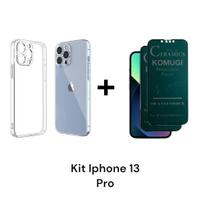 1UN Capinha Transparente + 2UN Película Fosca Privacidade 9D Para Iphone 13 PRO