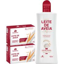 1UN Hidratante 400ml e 2 Sabonetes Leite De Aveia Davene 1UN Hidratante 400ml e 2 Sabonetes Leite De Aveia Davene