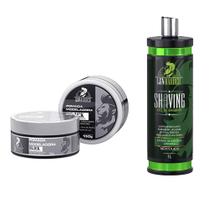 1UN Shaving Gel para Barbear Mentol 1L + 1UN Modelador Black 150g - LGN Barber 1UN Shaving Gel para Barbear Mentol 1L + 1UN Modelador Black 150g - LGN Barber