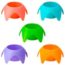 1Un. Suporte Colorido De Copos E Objetos Praia Areia 1Un. Suporte Colorido De Copos E Objetos Praia Areia