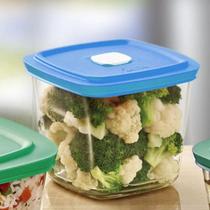 1UNI Pote Alto de Vidro Quadrado 1L c/ Tampa Cor Sortida Marinex 1UNI Pote Alto de Vidro Quadrado 1L c/ Tampa Cor Sortida Marinex