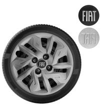 1x Calota ARGO MOBI UNO Aro 14 Grafite com emblema 292cb