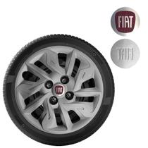 1x Calota ARGO MOBI UNO Aro 14 Grafite com emblema 292cb