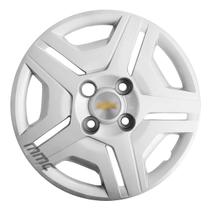 1X Calota Celta Corsa Classic Aro 13 Prata Com Logo 132Cb