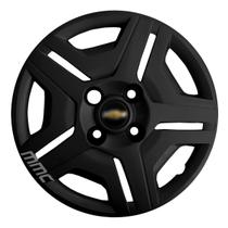 1x Calota CELTA CORSA CLASSIC Aro 13 Preto com Logo 132cb