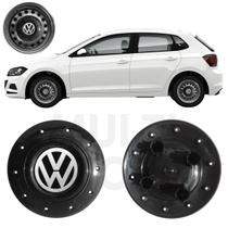 1X Calota Centro Roda Ferro Aro 14 Vw Polo 2018 A 2022 Preto 1X Calota Centro Roda Ferro Aro 14 Vw Polo 2018 A 2022 Preto