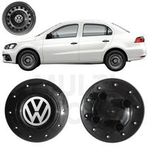 1x Calota Centro Roda Ferro Aro 14 Vw Voyage G5 G6 G7 Preto
