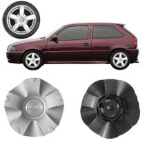 1X Calota Centro Roda Mangels Elite Prata Aro 13 E Aro 14