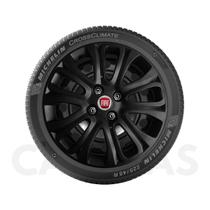 1x Calota Fiat Punto Palio Siena Idea Aro15 Preto Fosco 229cp