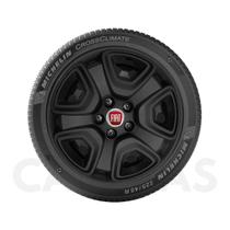 1x Calota FIAT TORO 2021 Aro 16 Preto Fosco com Emblema 300cp