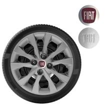 1x Calota MOBI ARGO PALIO Aro 14 Grafite com emblema 293cb