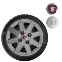 1x Calota UNO PALIO WAY Aro 13 Grafite com emblema 072cb 1x Calota UNO PALIO WAY Aro 13 Grafite com emblema 072cb