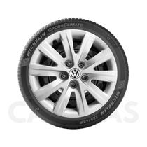 1X Calota Vw Space Fox Polo Aro 15 Com Emblema 078Cp