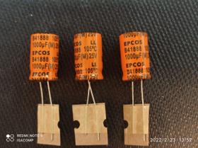 1x Capacitor Eletrolitico 1000uf/25v 105 12,5x20mm Epcos