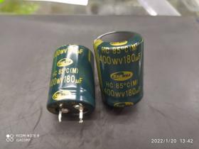 1x Capacitor Eletrolítico 180uf/400v Snap-in 85º 25x35mm