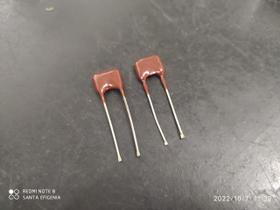 1x Capacitor Mica Prata 1nf/100v = 1k/100v 5% S/ Marcação