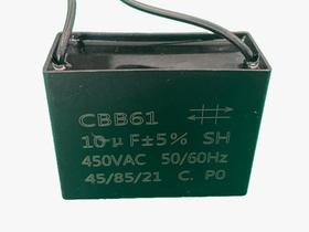 1x Capacitor Partida 10uf/450v Fio 58x26x44mm Cbb61