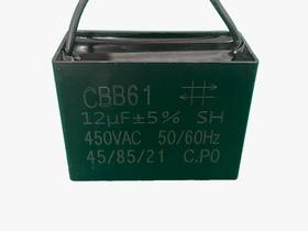 1x Capacitor Partida 12uf/450v Fio 58x26x44mm Cbb61