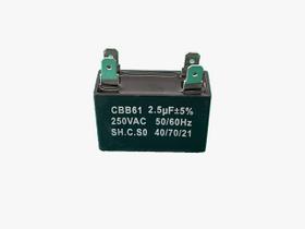 1x Capacitor Partida 2,5uf/250v Faston 38x15x25mm Cbb61