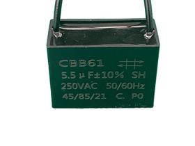1x Capacitor Partida 5,5uf/250v Fio 38x18x28mm Cbb61 1x Capacitor Partida 5,5uf/250v Fio 38x18x28mm Cbb61