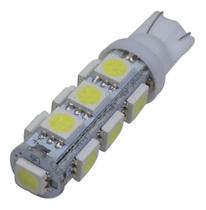1x Lampada T10 13 leds pingo luz W5W Torre luz Branca