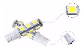 1x Lampada T10 13 leds pingo luz W5W Torre luz Branca