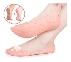 1x Meia De Silicone Hidratante Cicatrizante Saúde Dos Pés 1x Meia De Silicone Hidratante Cicatrizante Saúde Dos Pés