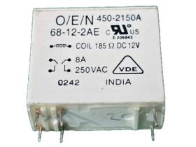 1x Rele 4150-2150a 68-12-2ae 12v 8amp 6 Pinos Oen