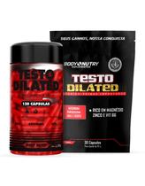 1x Testo Dilated 120 Cáps + 1x Refil Testo Dilated 30 Cáps Magnésio, Zinco Vasdilatador Body Nutry