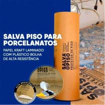 1x15m Rolo Salva Piso 1x15m Protetor de Piso Obra Reformas Impermeável Plástico Bolha Salvabras