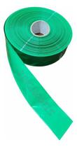 1xmt Tubo Termo Retrátil Pvc Verde 100mm Chato 63mm Diam